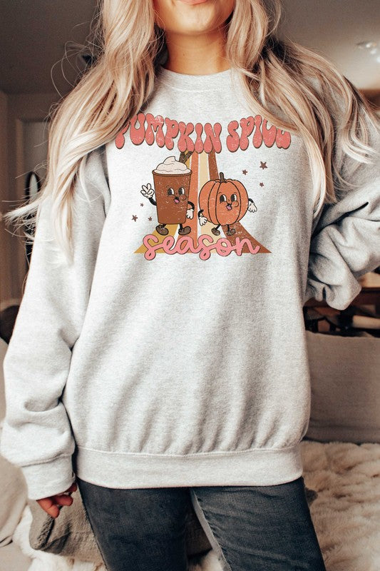 PUMPKIN SPICE SEASON GRAPHIC SWEATSHIRT