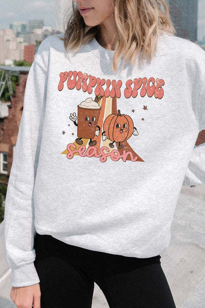 PUMPKIN SPICE SEASON GRAPHIC SWEATSHIRT