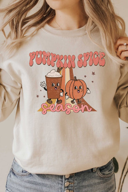 PUMPKIN SPICE SEASON GRAPHIC SWEATSHIRT