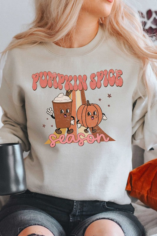 PUMPKIN SPICE SEASON GRAPHIC SWEATSHIRT