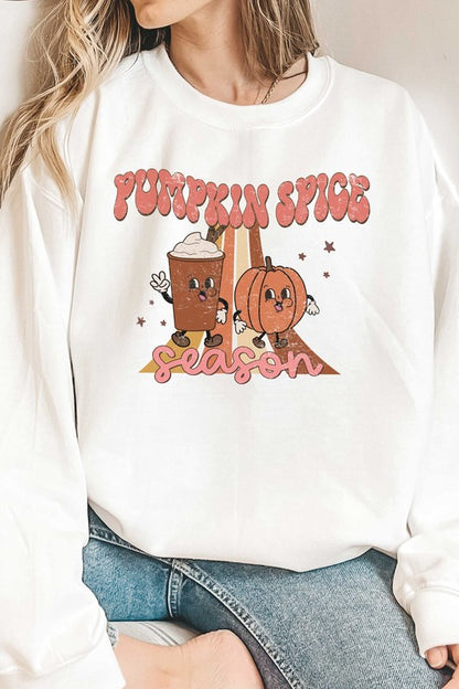 PUMPKIN SPICE SEASON GRAPHIC SWEATSHIRT