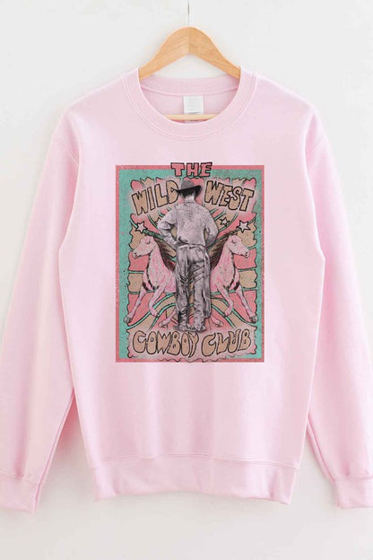 WILD WEST COWBOY GRAPHIC SWEATSHIRT