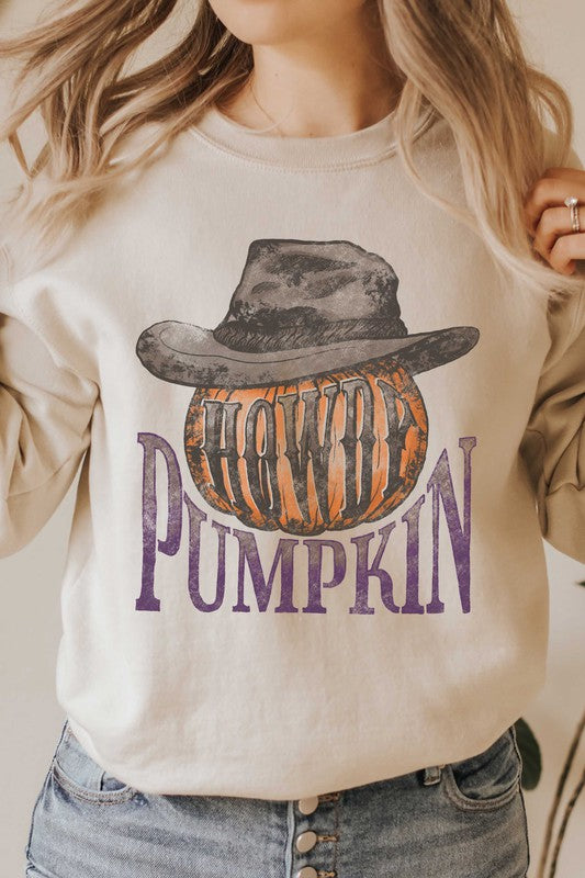 HOWDY PUMPKIN GRAPHIC SWEATSHIRT