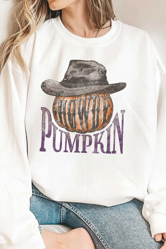 HOWDY PUMPKIN GRAPHIC SWEATSHIRT