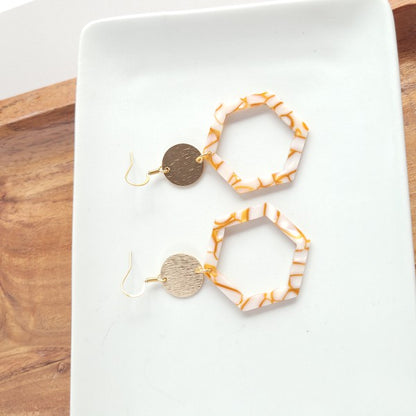 Lennox Earrings - Pumpkin Spice