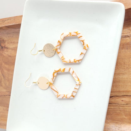 Lennox Earrings - Pumpkin Spice