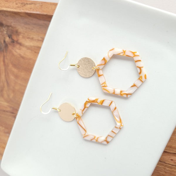 Lennox Earrings - Pumpkin Spice