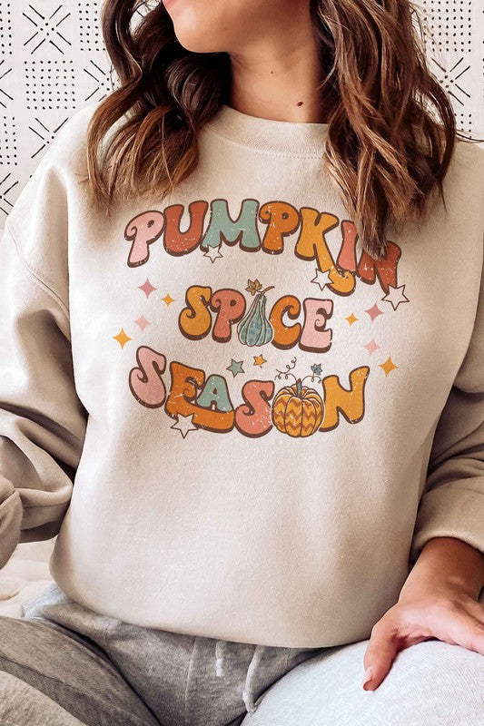 PUMPKIN SPICE SEASON GRAPHIC SWEATSHIRT