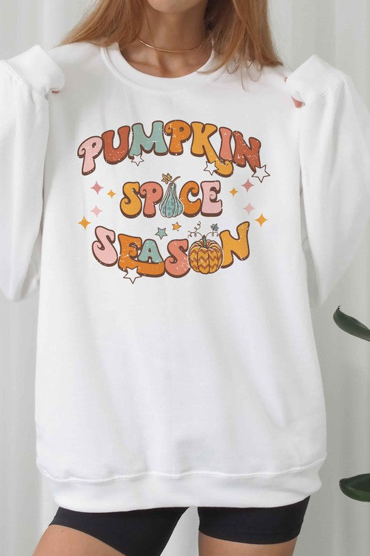 PUMPKIN SPICE SEASON GRAPHIC SWEATSHIRT