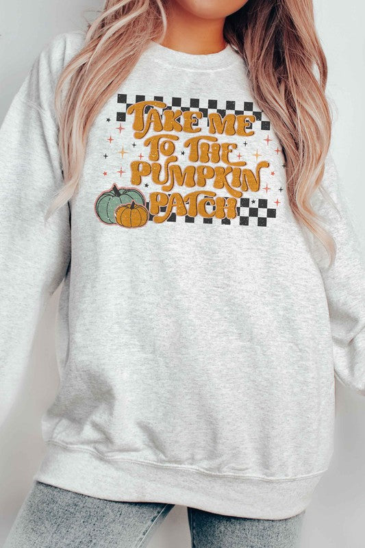 TAKE ME TO THE PUMPKIN PATCH GRAPHIC SWEATSHIRT