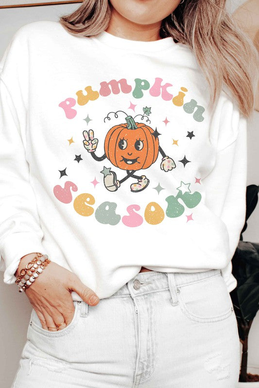 PUMPKIN SEASON GRAPHIC SWEATSHIRT