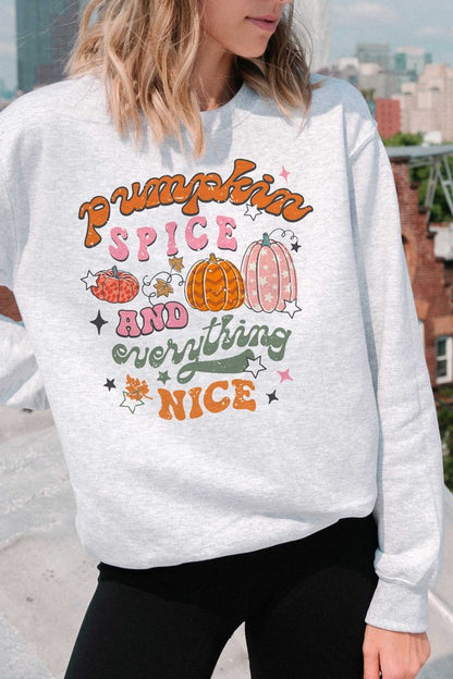 PUMPKIN SPICE AND EVERYTHING NICE SWEATSHIRT