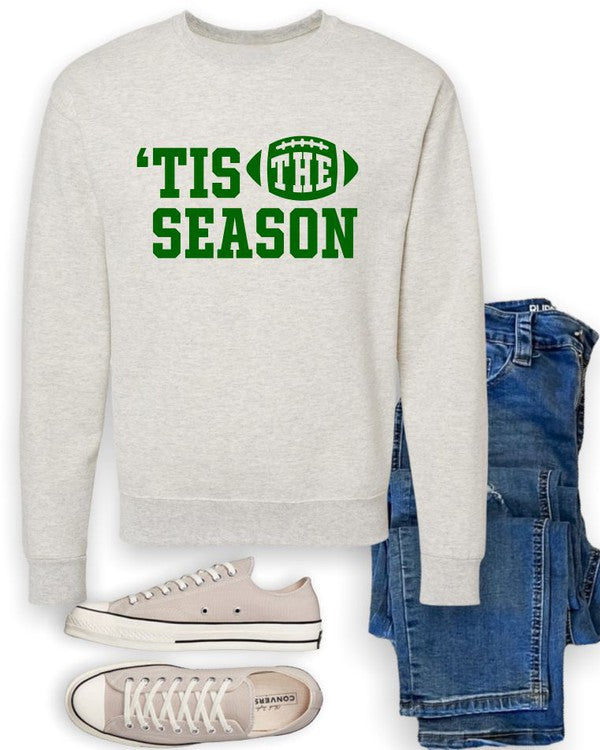 Football Tis The Season Crewneck Sweatshirt