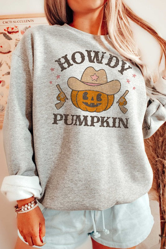 HOWDY PUMPKIN GRAPHIC SWEATSHIRT