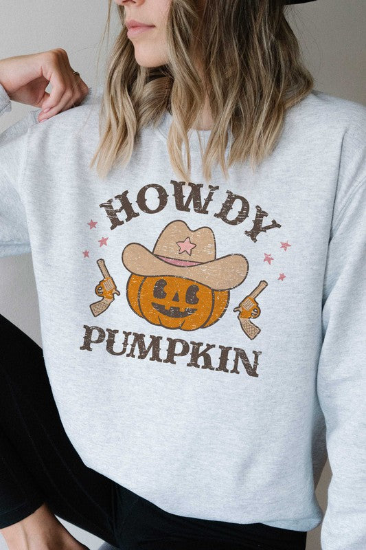 HOWDY PUMPKIN GRAPHIC SWEATSHIRT