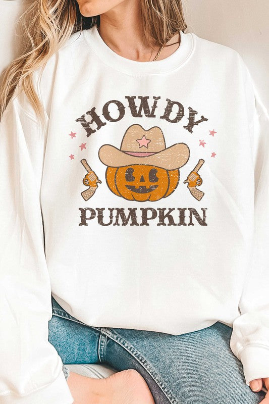 HOWDY PUMPKIN GRAPHIC SWEATSHIRT