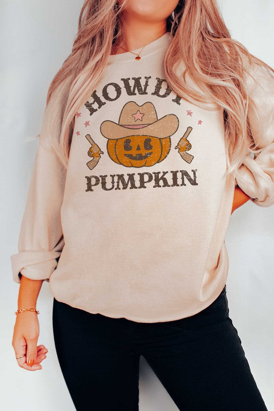 HOWDY PUMPKIN GRAPHIC SWEATSHIRT