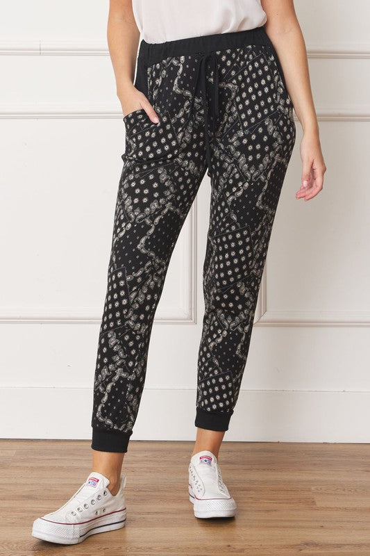 Bandana Paisley Drawstring Jogger