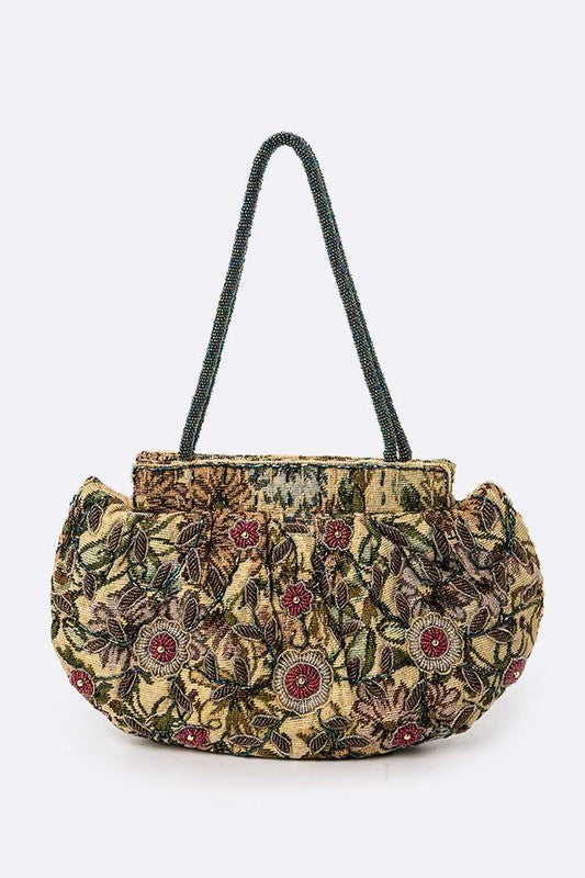 Beading Embroidered Statement Shoulder Bag