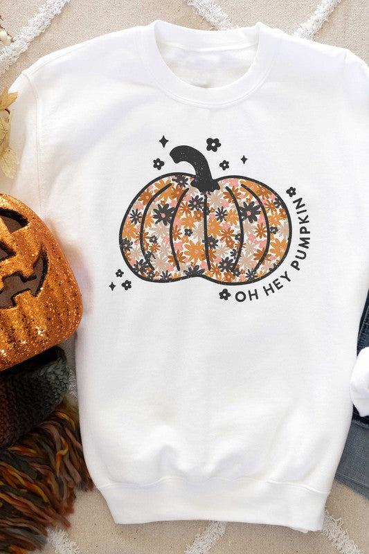 OH HEY PUMPKIN GRAPHIC SWEATSHIRT