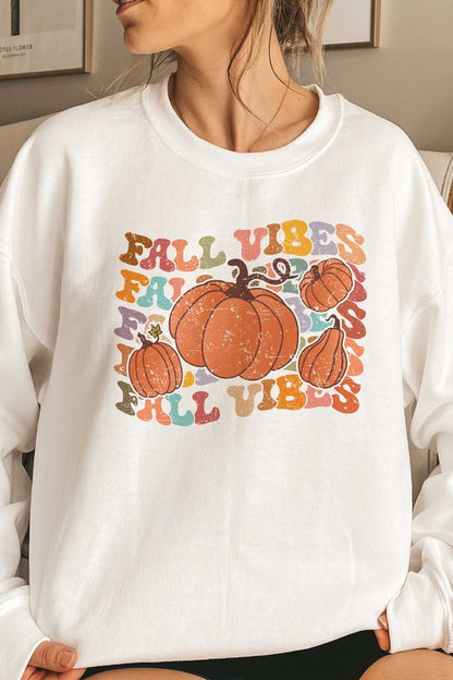 FALL VIBES PUMPKINS GRAPHIC SWEATSHIRT