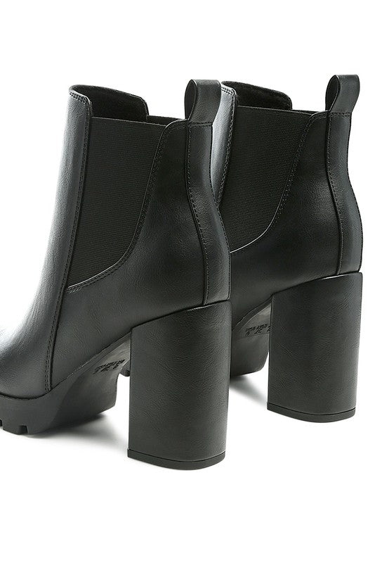 SONIA BLOCK HEELED BOOTS