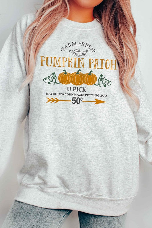 FARM FRESH PUMPKIN PATCH GRAPHIC SWEATSHIRT