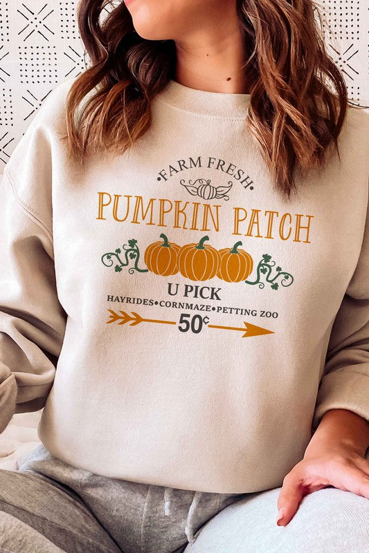 FARM FRESH PUMPKIN PATCH GRAPHIC SWEATSHIRT