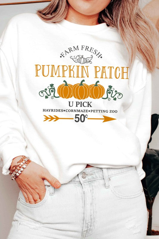 FARM FRESH PUMPKIN PATCH GRAPHIC SWEATSHIRT