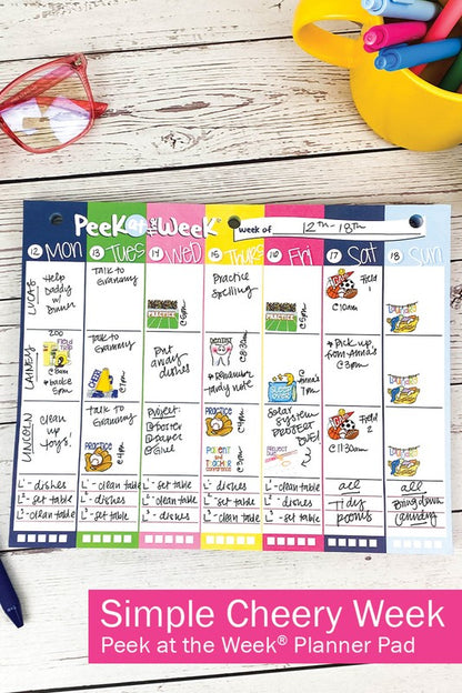 Peek at the Week 52-Week Planner Pad