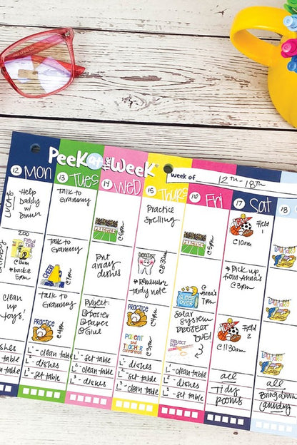 Peek at the Week 52-Week Planner Pad