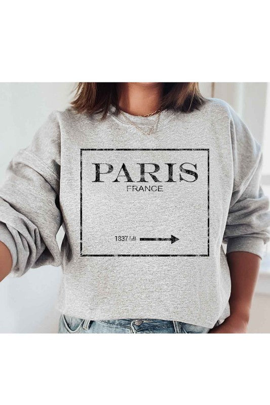 PARIS FRANCE GRAPHIC SWEATSHIRT