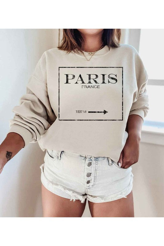 PARIS FRANCE GRAPHIC PLUS SIZE SWEATSHIRT