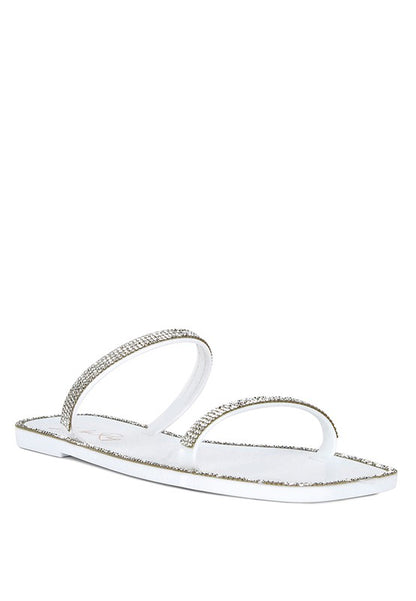 Fenta Diamante Detail Jelly Flats