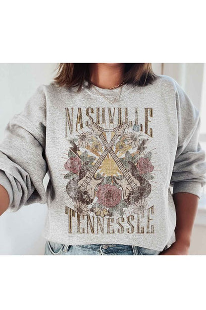 NASHVILLE TENNESSEE GRAPHIC SWEATSHIRT PLUS SIZE