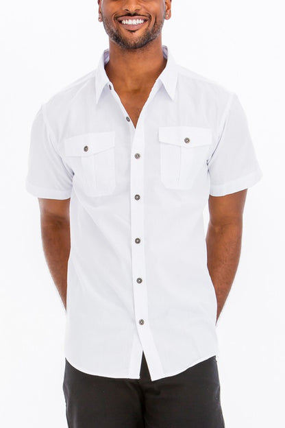 Weiv Two Chest Pocket Button Down Shirt