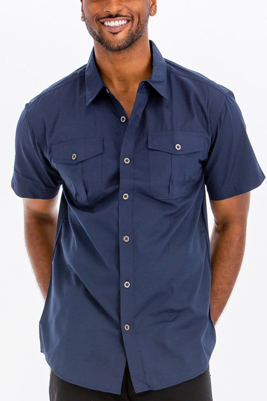 Weiv Two Chest Pocket Button Down Shirt