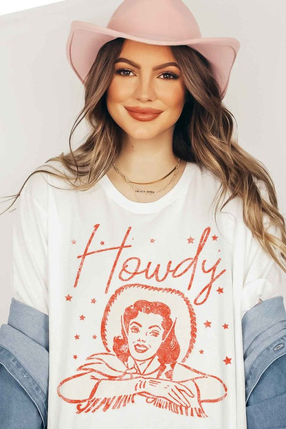 HOWDY COWGIRL GRAPHIC TEE / T-SHIRT