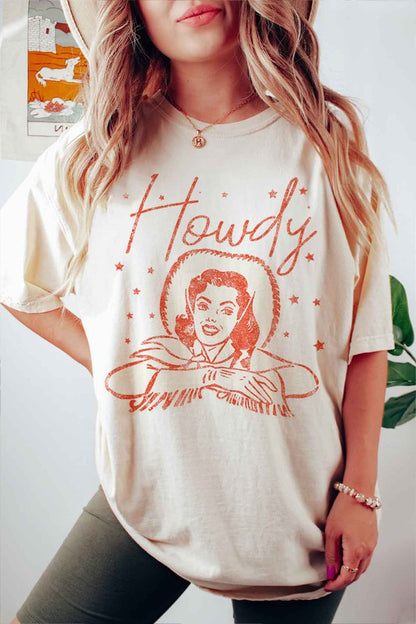 HOWDY COWGIRL GRAPHIC TEE / T-SHIRT