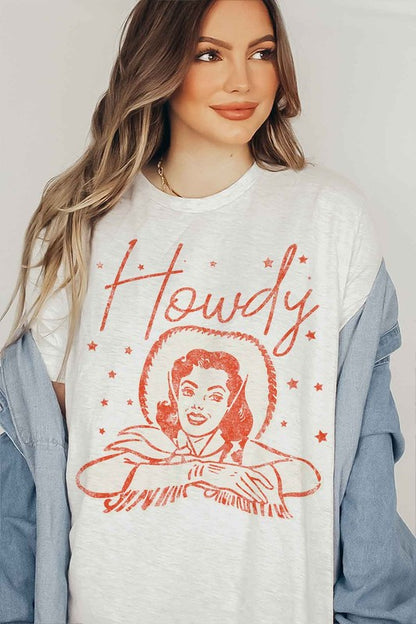 HOWDY COWGIRL GRAPHIC TEE / T-SHIRT