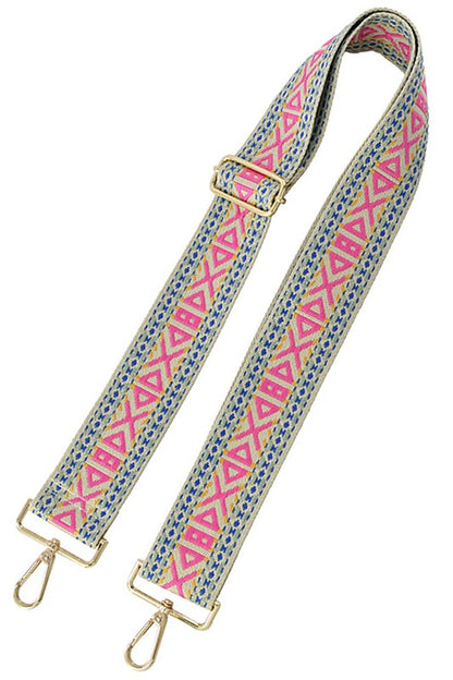 2 Inch Wide Aztec Tribal Pattern Guitar Strap