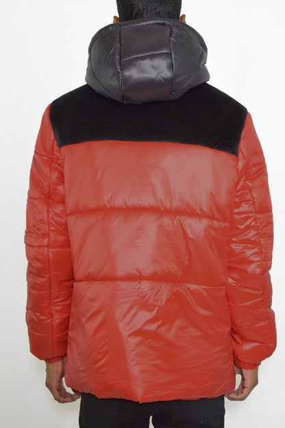 MENS PADDED BUFFLE PUFFER JACKET