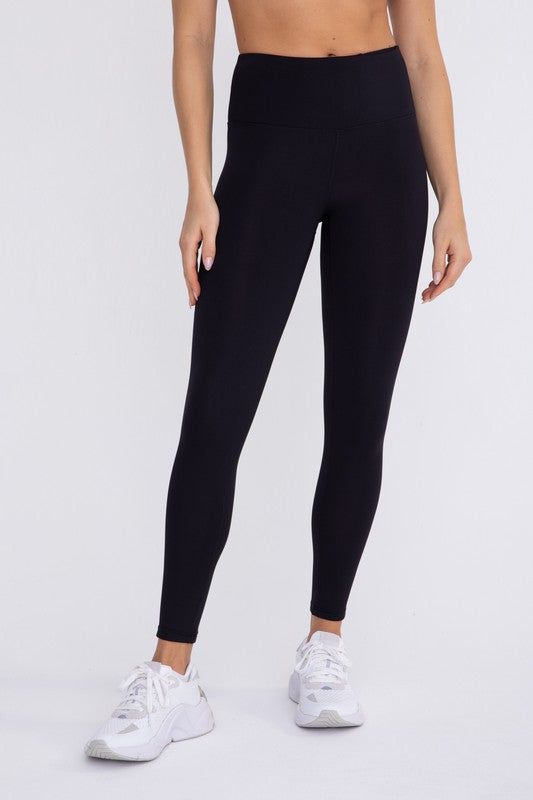 Jacquard Ribbed High-Waisted Leggings