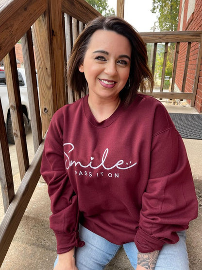 Smile, Pass It On Sweatshirt