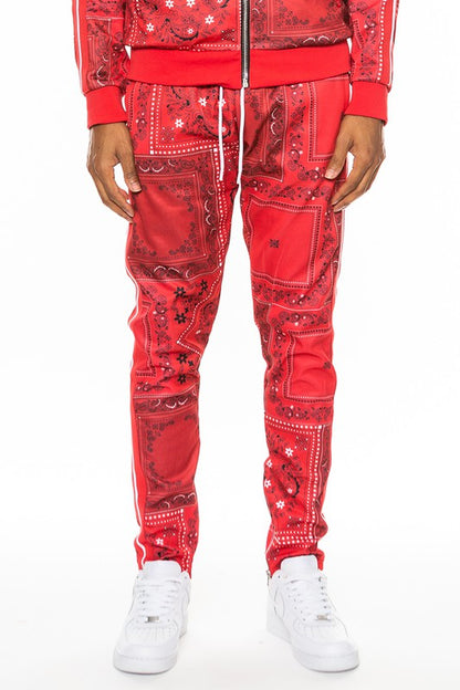 Weiv Paisley Bandana Print Track Pants