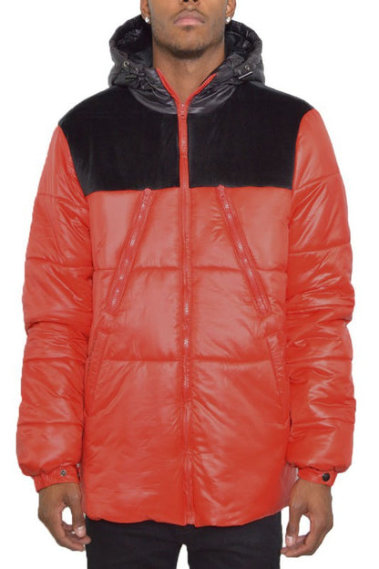 MENS PADDED BUFFLE PUFFER JACKET