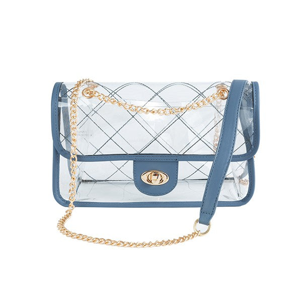 HIGH QUALITY QUILTED CLEAR PVC BAG