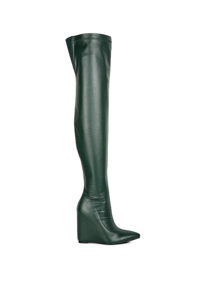 Leggy Lass Long Knee Platform Chunky Boots