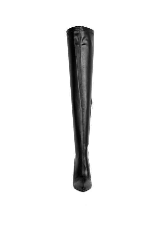 Leggy Lass Long Knee Platform Chunky Boots