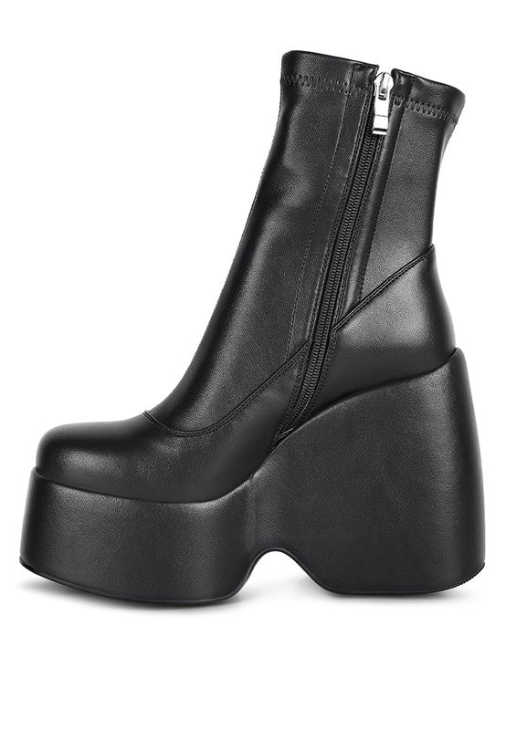 PURNELL High Platform Ankle Boots